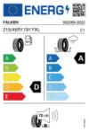 Alternative view of FALKEN 215 45 R17